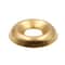 Prime-Line Countersunk Washer, Fits Bolt Size #8 , Steel Brass Plated Finish, 50 PK 9083654 - alternate 1